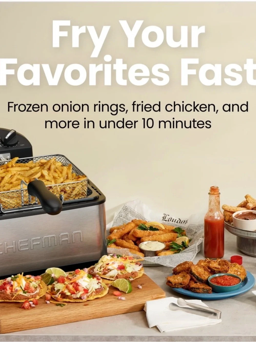 Silver & Black Deep Fryer - 4.5-Quart Capacity